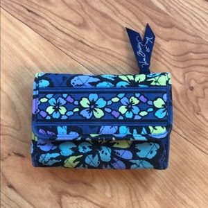 Vera Bradley blue & green floral wallet